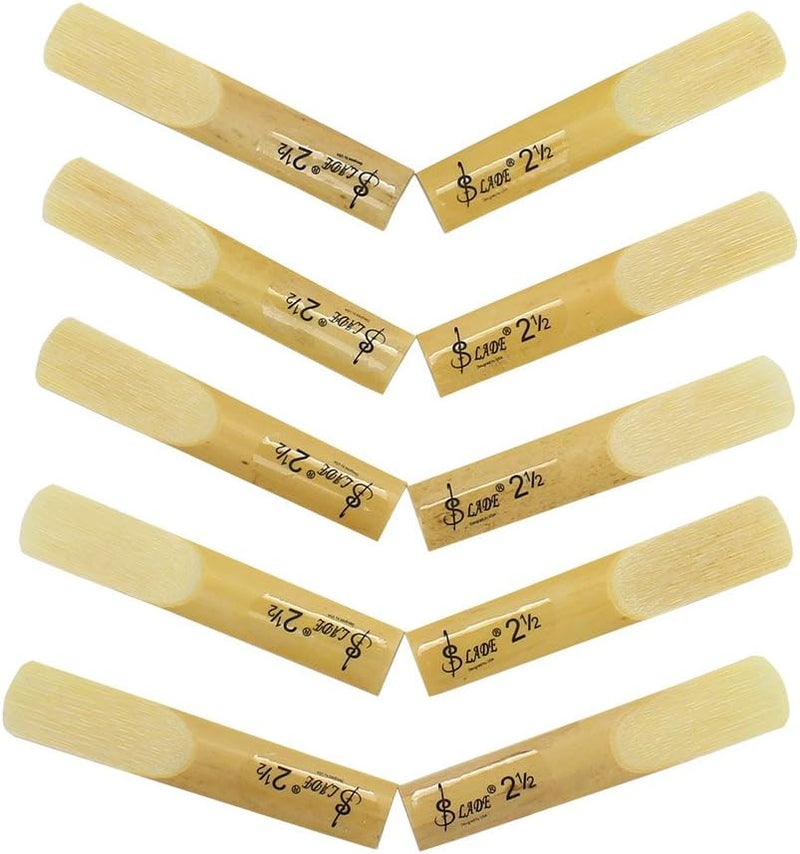 Mowind 10 Pieces 2.5 2 1/2 Reed Bamboo Eb Alto Sax Saxophone Reeds Set Accessory Part Saxophone Parts - Image 2